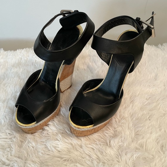 Giuseppe Zanotti wedge leather sandals - Picture 4 of 6